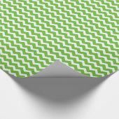 Limoen White Chevron Pattern Wrapping Paper Cadeaupapier (Hoek)
