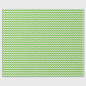 Limoen White Chevron Pattern Wrapping Paper Cadeaupapier (Vlak)