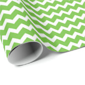 Limoen White Chevron Pattern Wrapping Paper Cadeaupapier (Rol Hoek)