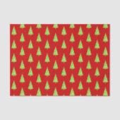 Limoen White Polka Dots Kerstmis Pattern Tissuepapier (Voorkant)