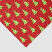 Limoen White Polka Dots Kerstmis Pattern Tissuepapier (Detail)