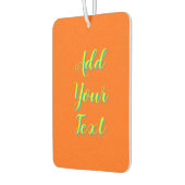 Limoen Yellow 3D Azure Modern Text Grappig Sinaasa Luchtverfrisser (Links)