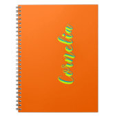 Limoen Yellow 3D Spring Green Naam | Grappig Sinaa Notitieboek (Voorkant)