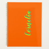 Limoen Yellow 3D Spring Green Naam | Grappig Sinaa Planner (Voorkant)