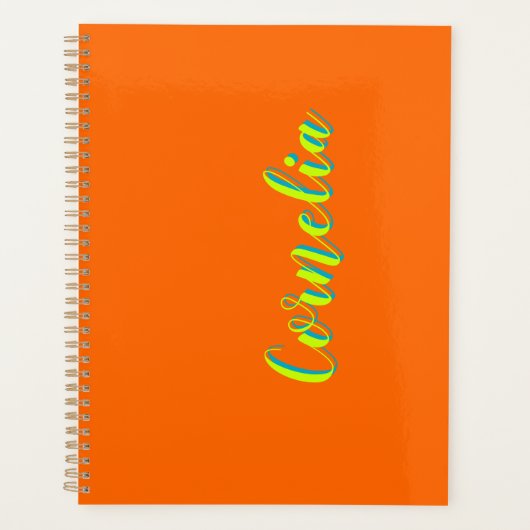 Limoen Yellow 3D Spring Green Naam | Grappig Sinaa Planner (Voorkant)