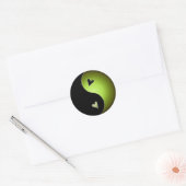 limoen yin yang ronde sticker (Envelop)