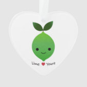 Limoen Yours Cute Kawaii Limoen Ornament (achterkant)