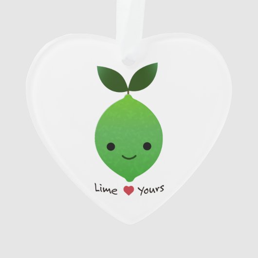 Limoen Yours Cute Kawaii Limoen Ornament (achterkant)
