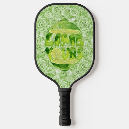 Limoen Yours Pickleball Paddle (zwart handvat) (Voorkant)
