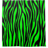 Limoen Zebra Print Shower Curtain Douchegordijn (Voorkant)