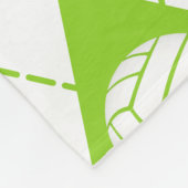 limoen zwart argyle plevovolleybal monogrammen fleece deken (Hoek)