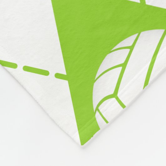 limoen zwart argyle plevovolleybal monogrammen fleece deken (Hoek)