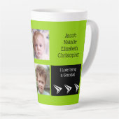 Limoen zwart liefde zijn een opa met foto's latte mok (Rechterhoek)