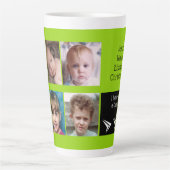 Limoen zwart liefde zijn een opa met foto's latte mok (Voorkant)