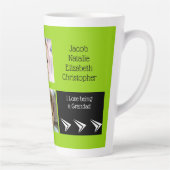 Limoen zwart liefde zijn een opa met foto's latte mok (Rechts)