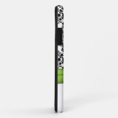 Limoen, zwart, White Damask iPhone 5 Hoesje (Achterkant/rechts)