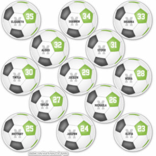 limoen zwarte voetballers sticker