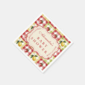 Limoenbes Picknick Baby Shower Servet (Hoek)