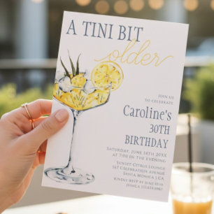 Limoencocktail Een tini beetje Ouder 30e Verjaarda Kaart