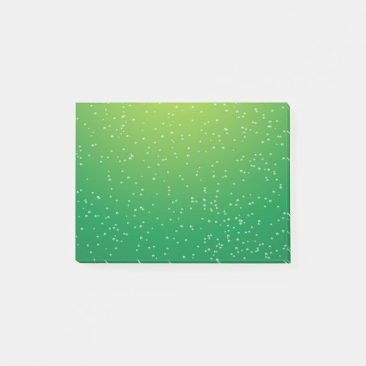 Limoenfrisdrank met Kleine Bubbel Achtergrond Kuns Post-it® Notes (Voorkant)