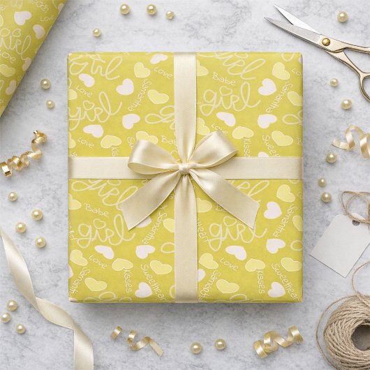 Limoengele Liefde Cadeaupapier