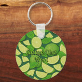 Limoengroen Achtergrond Sleutelhanger (Voorkant)