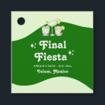 Limoengroen Citrus Eindfeest Bruidsmeisje Bedankjes Labels<br><div class="desc">Dit vrolijke,  kleurrijke retro ontwerp heeft een helder limoengroen thema en citrus.</div>