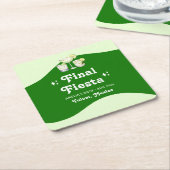 Limoengroen Citrus Eindfeest vrijgezellenfeest Kartonnen Onderzetters (Schuin)