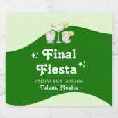 Limoengroen Citrus Laatste Feest Bruidsmeisje Likeurfles Etiket (Enkel label)