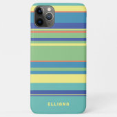Limoengroen Donkerblauw Sinaasappel Zomer Gele Str Case-Mate iPhone Case (Achterkant)