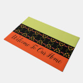 limoengroen en Sinaasappel Deurmat (Schuin)