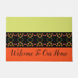 limoengroen en Sinaasappel Deurmat