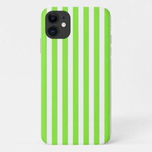 Limoengroen en witte snoepstrepen Case-Mate iPhone case