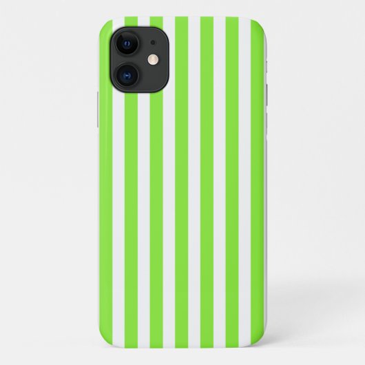 Limoengroen en witte snoepstrepen Case-Mate iPhone case (Achterkant)