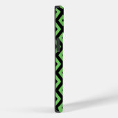 Limoengroen en zwart diamant patroon Case-Mate iPhone case (Achterkant / Rechts)
