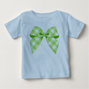 Limoengroen Gingham Strik Das Key Lime Peuter Ruff