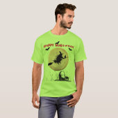 Limoengroen Halloween Heks T-shirt (Voorkant volledig)