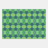Limoengroen met patroon inpakpapier vel (Voorkant)