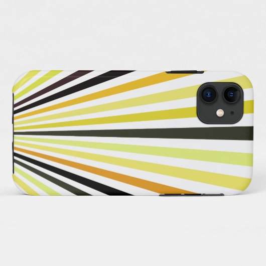 Limoengroen sinaasappel en zwarte strepen Case-Mate iPhone case (Achterkant (horizontaal))