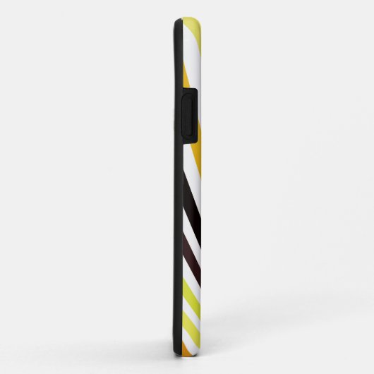 Limoengroen sinaasappel en zwarte strepen Case-Mate iPhone case (Achterkant/rechts)