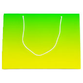 Limoengroen tot felgele ombre groot cadeauzakje (Voorkant)