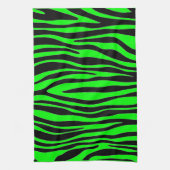 Limoengroen Zebra Theedoek (Verticaal)