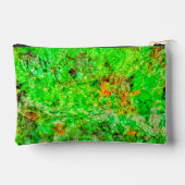 Limoengroene abstracte Cut Sew-tas,Diep groene vre Etui (Achterkant)
