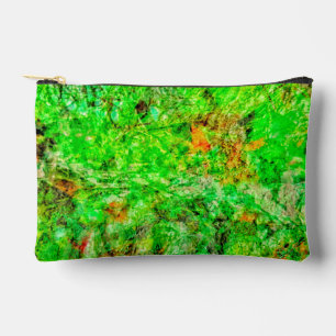 Limoengroene abstracte Cut Sew-tas,Diep groene vre Etui