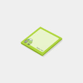 Limoengroene Cartoon Auto Post-it® Notes (Schuin)