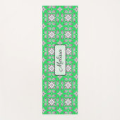 Limoengroene Mandala Persoonlijke Yogamat (Voorkant)