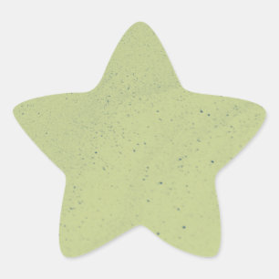 Limoengroene zand ster sticker