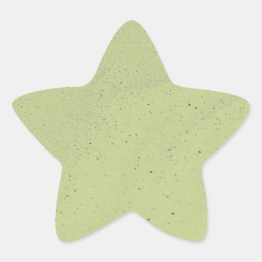 Limoengroene zand ster sticker (Voorkant)
