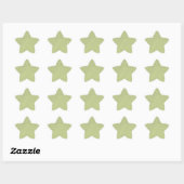 Limoengroene zand ster sticker (Vel)