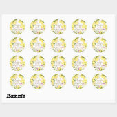 Limoenknijp Witte Sticker (Vel)